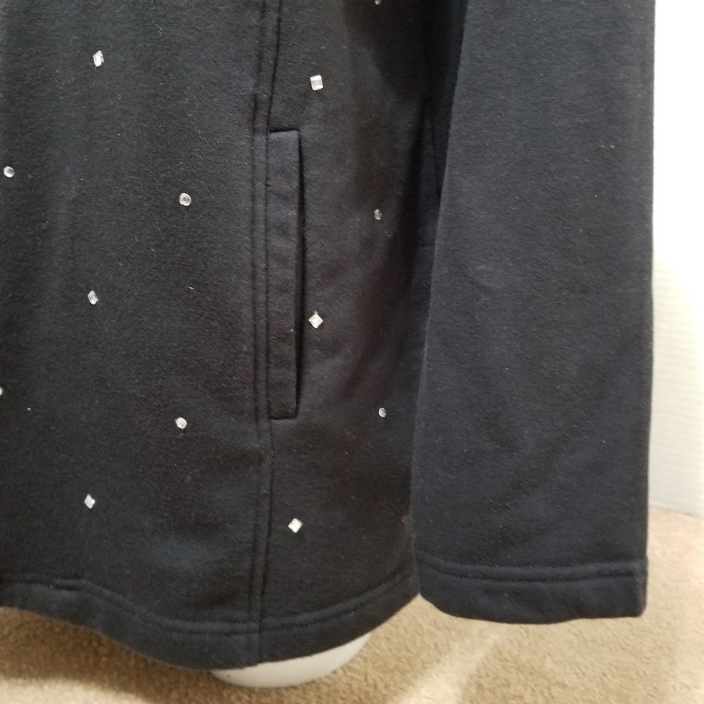 Quacker Factory Jacket Large Bedazzled Bling Rhin… - image 8